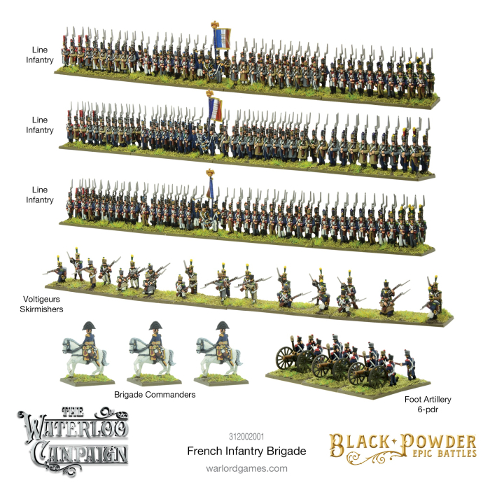 Epic Battles - Black Powder: Waterloo - French Infantry Brigade